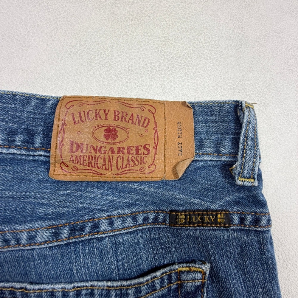 Lucky Brand Easy Rider Jeans Womens 10/30 Straight Leg Button Fly Made in USA - Picture 10 of 11